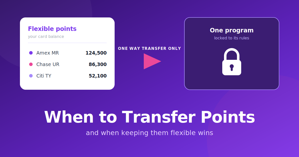 When You Should and Shouldn't Transfer Points